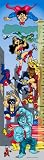 Personalized Canvas Growth Chart Cartoon Superheros in the City