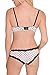 Hers by Herman Women's Baby Polka Dot Push Up Bra Bikini and Thong Set of Three