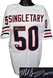 Mike Singletary signed Chicago Bears White Prostyle Jersey HOF 98- JSA Hologram