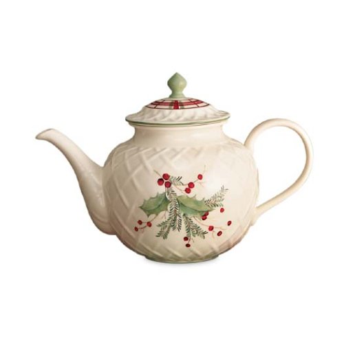 Buy Lenox Holiday Gatherings Carved Teapot