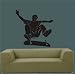 Large--Easy instant decoration wall sticker wall mural Sport skateboard skee board-skateboard roll back