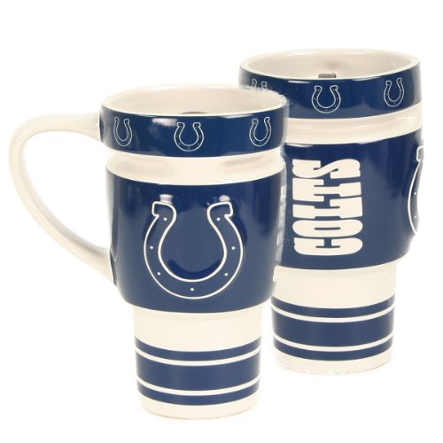 NFL Indianapolis Colts 16-Ounce Sculpted Travel Mug