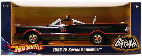 Mattel Hot Wheels 1:18 1966 TV Series Batmobile