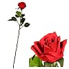 Half Open Rose - Red - Artificial Flower