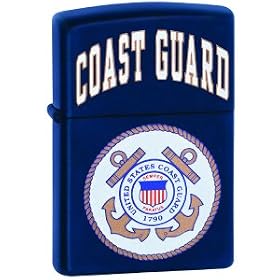 Navy Matte, Coast Guard (ZI239546) Category: Military Zippo Lighters