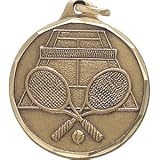 1 1/4 Inch Silver Tennis Medal