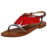 Sam Edelman Women's Gemma Fringe Flat Sandal