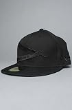 Frank151 The Frank's Chop Shop Black Out Razor New Era Hat Fitted Cap in All Black,Hats for Men