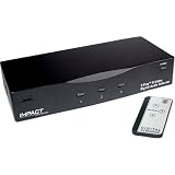 Cables To Go 28731 3-Play S-Video, Composite Video and TOSLINK Digital Audio High Performance Selector Switch (Black)