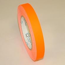 Pro Tapes Pro-Artist-Neon Fluorescent Artist/Console Tape: 3/4 in. x 60 yds. (Fluorescent Orange)