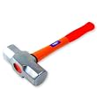 Neiko 3.3 Lb Forged Steel Sledge Hammer - 12-Inch Fiberglass Handle, Mirror Finish