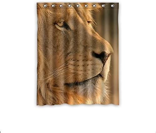 Tall Switch Custom Special Dign Lion Bedroom Waterproof window Curtain One Piece 52"W x 84"L