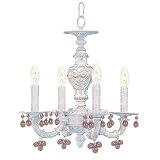 Crystorama Lighting Sutton Collection 5224-AW-ROSA
