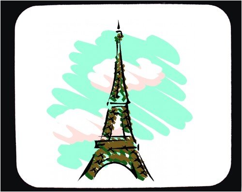 Mouse Pad with France, landmark, monument