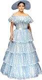 Southern Belle Blue Theater Costume Dress Medium Blue