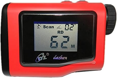 DaZhen Golf Rangefinder 600 Yards 6X32 Handheld Monocular Archery Rangefinder Laser Distance Meter Golf Range Finder Hunting Telescope (Red)