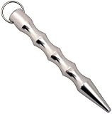 Fury Tactical SDK Self Defense Keychain with Pressure Tip, Shine Silver, 5.75-Inch