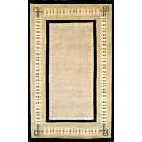 Trans-Ocean Import Co. Bhutan 7 x 10 Modern Border Black Area Rug