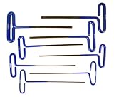 8-Size Metric T-Handle Hex Key Set - PVC Soft-Grip Handles
