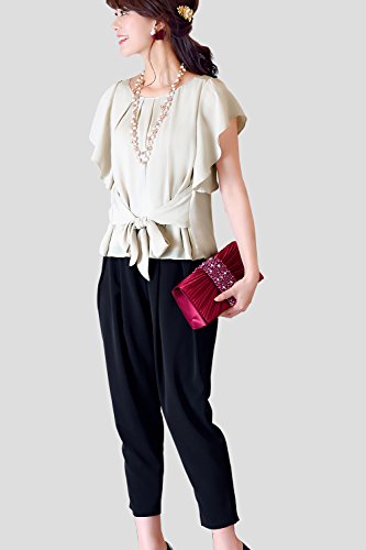 RUIRUE BOUTIQUE(ルイ・ルエ・ブティック) フレアートップスパンツセットアップスーツ「PA407」 レディース