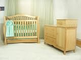 AFG Baby Furniture 4599AP The Venetia 4-in-1 Crib - Pecan
