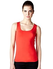 Limited Collection Cotton Rich Scoop Neck Vest Top with Stay New™
