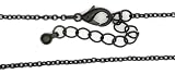 Blue Moon Bella Artiste Metal Chain Necklace, 18-Inch, 1/Pkg, Black