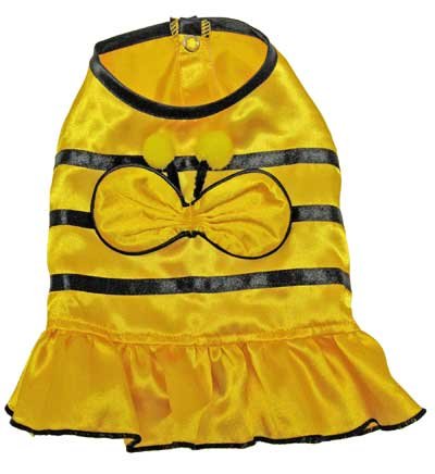 Adorable Satin Bumble Bee Dress for Small Dogs – XL