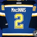 Al MacInnis Signed St. Louis Blues Blue CCM Replica Jersey