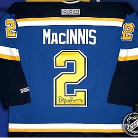 Al MacInnis Signed St. Louis Blues Blue CCM Replica Jersey