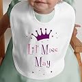 Personalized Baby Girl Birth Month Bibs