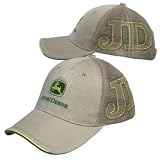 41C8rmF7aVL. SL160  John Deere Sandwich Visor Chino Twill/Mesh Cap