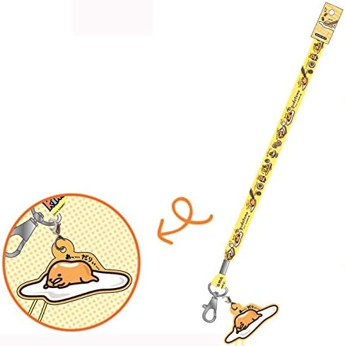Gudetama neck strap yellow