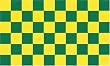 Green and Yellow Checkered Flag - 3 foot by 5 foot Polyester (NEW)