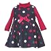 Apparel : Baby Infant Girls Clothes NAVY DOT Holiday Christmas Dress RARE EDITIONS 12-24M