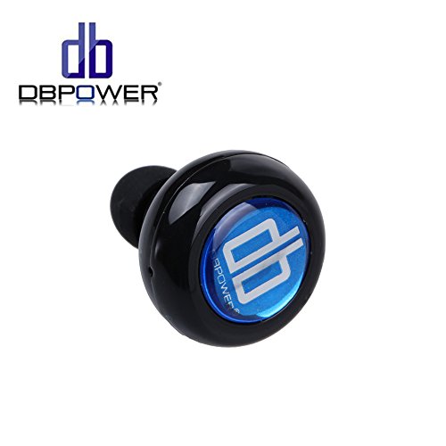DBPOWER Mini Stereo Wireless Bluetooth Earbuds Headphones with Mic, Black
