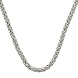 14 Karat White Gold Popcorn Chain (1.6 mm Thick, 18 inch)