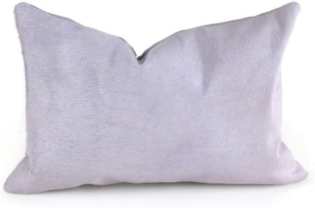 Cowhide Lumbar Pillow: Off-White