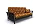 American Furniture Alliance Florenzia Metal/Wood Frame Junior Twin Chair, Black Lacquer