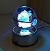 Pokeball Pokemon Toys night light,made of K9 Crystal laser engraved, with Led rotating base (Blastoise)