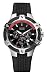 Guess Gents  'Grille' steel chronograph watch with black dial & strap