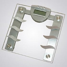 Newline Digital Glass Bathroom Scale with Bodyfat Monitor Function