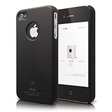 elago S4 Slim-Fit Case for iPhone 4 with Logo Protection Film (SF Black, Fits AT&T and Verizon iPhone)