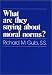 Books : What Are They Saying about Moral Norms?