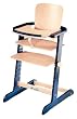 Euro-Baby Family High Chair, Natural/Blue