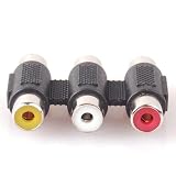 from NEEWER Neewer 10 pcs 3 RCA Female To Female F/F Coupler Converter Adapter Model 90004902@@