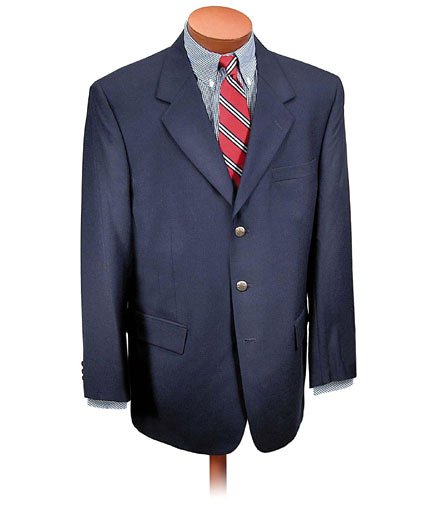 Executive 3-Button Wool Blazer