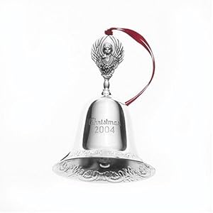 #!Cheap Wallace Limited Collector's Edition Annual Ornaments, 2004 10th Edition Silverplated Grand Baroque Bell with Finial