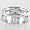 Sterling Silver & Turquoise Running Wolf Band Ring, Size 5, #11108