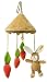 Happy Rabbit with Carrots: Nursery Mobile for Baby. Deluxe Baby Gift Idea, made by Steiff in Germany